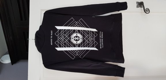 Ashestodust zwarte sweater met capuchon hoodie maat xs maat 164/170 - 1