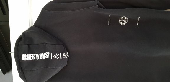Ashestodust zwarte sweater met capuchon hoodie maat xs maat 164/170 - 4