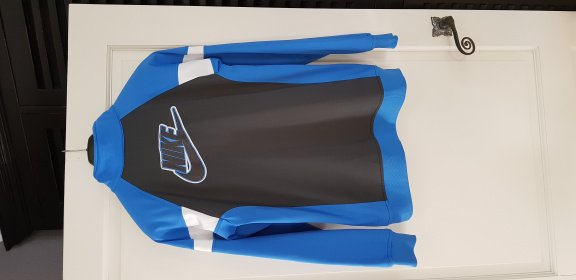 Nike trainingsjack licht blauw met grijs maat 158/170 - 4