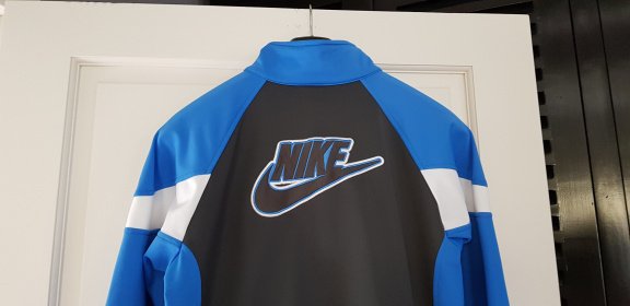 Nike trainingsjack licht blauw met grijs maat 158/170 - 5
