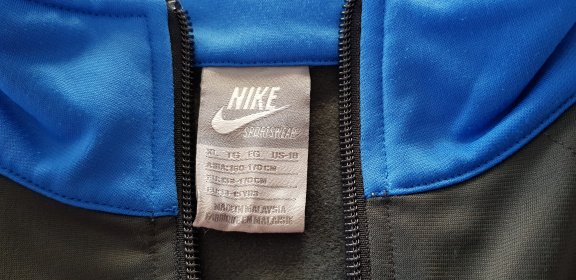 Nike trainingsjack licht blauw met grijs maat 158/170 - 6