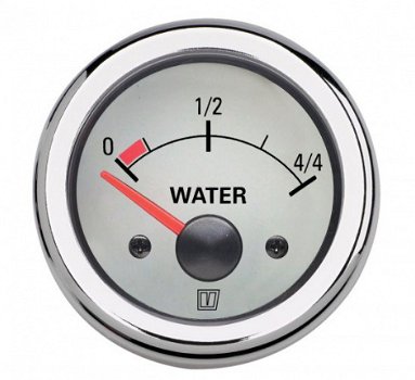 Waterniveaumeter wit 24V diameter 52mm - 1