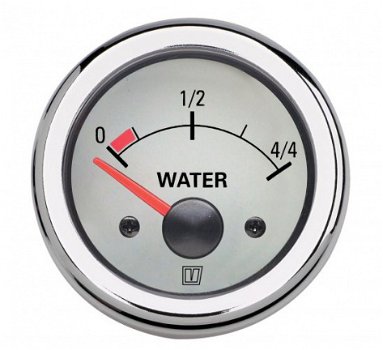 Waterniveaumeter wit 12V diameter 52mm - 1