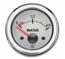 Waterniveaumeter wit 12V diameter 52mm