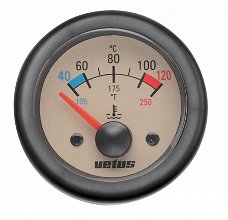 Temperatuurmeter 24V 40-120ºC D52mm beige