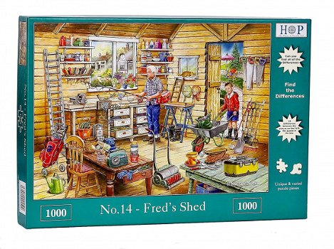 House of Puzzles - No.14 Fred's Shed - 1000 Stukjes Nieuw - 2