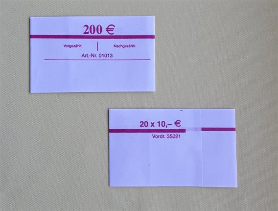 .Wikkels om Euro bankbiljetten snel te verpakken. - Afbeelding 5