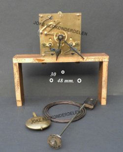 Pendule uurwerk = Müller & Co Mülheim =39619