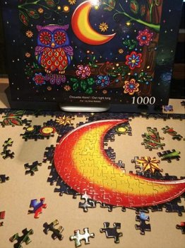 JaCaRou Puzzles - Owl Night Long - 1000 Stukjes - 4