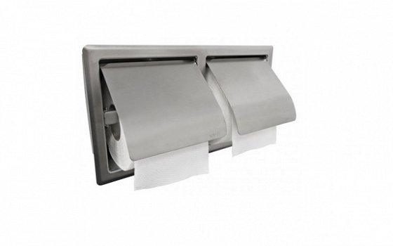Sanifun dubbele toiletrolhouder Ajax RVS - 1