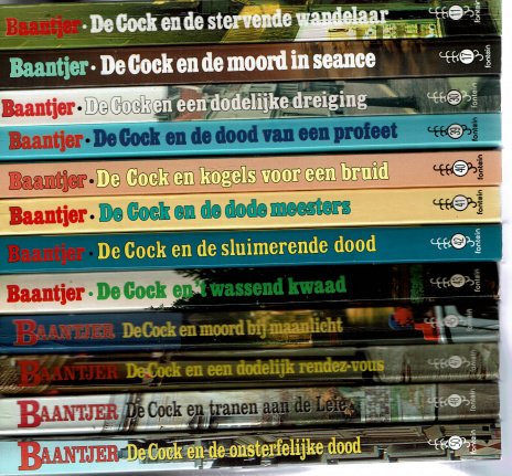 baantjer boeken vanaf nr. 11 - 71 & enkele ongenummerde titels. - nr. 1