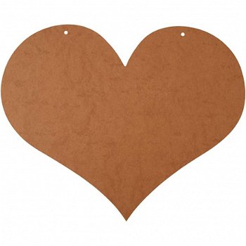 Houten xl hart groot 50cm per stuk feest bruiloft love hobby - 1