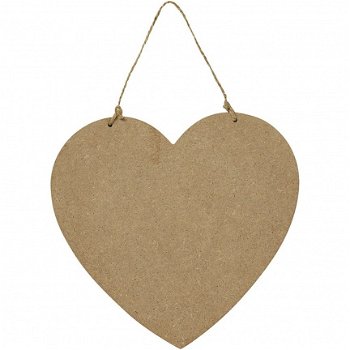 Houten xl hart groot 50cm per stuk feest bruiloft love hobby - 2