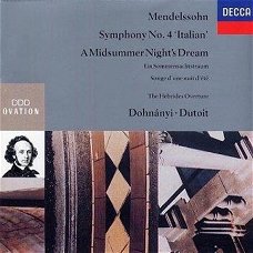 Christoph von Dohnanyi - Mendelssohn: The Hebrides/Symphony No. 4/A Midsummer Night's Dream  (CD)