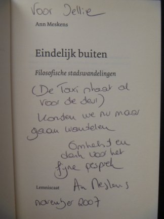 GESIGNEERD - Ann Meskens - Eindelijk buiten - 1e druk gebonden - Afbeelding 2