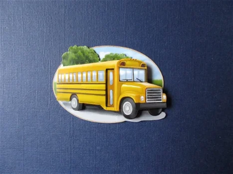 192 Amy 3d plaatje, schoolbus - 1
