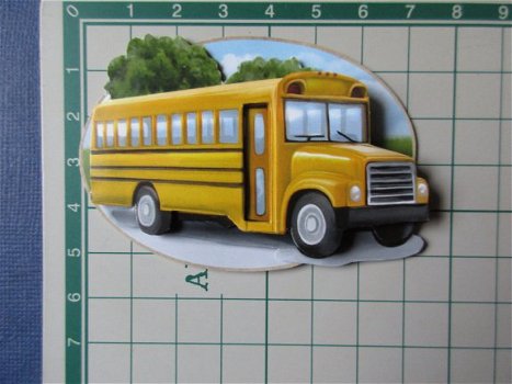 192 Amy 3d plaatje, schoolbus - 2