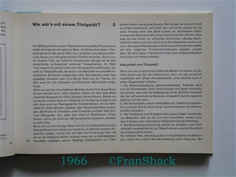 [1966] Filmtitel-schnitt und -montage, Unbehaun, Gemsberg. - 2