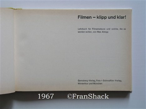 [1967] Filmen, Abegg, Gemsberg. - 2