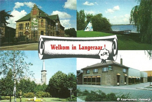 Welkom in Langeraar reclame kaart - 1
