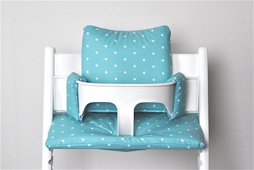 Gecoate stoelverkleiner kussens voor stokke tripp trapp kinderstoel 'Pastel Dots - 7