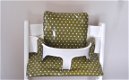 Gecoate stoelverkleiner kussens voor stokke tripp trapp kinderstoel 'army green' - 2 - Thumbnail