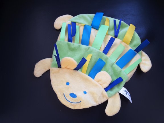 *1563 Difrax Egel knuffeldoekje labeldoekje knipper doudou - nr. 1