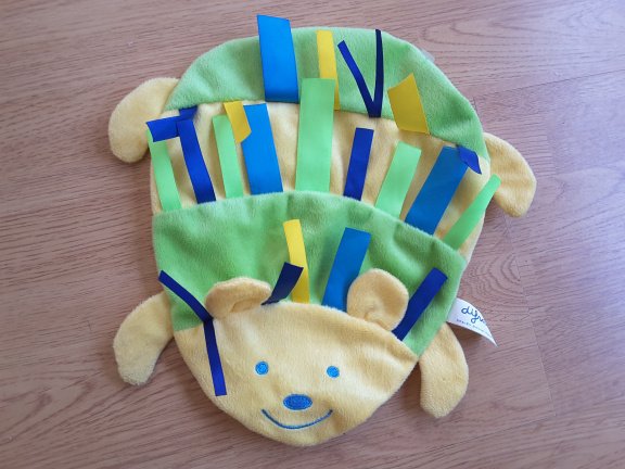 *1563 Difrax Egel knuffeldoekje labeldoekje knipper doudou - Afbeelding 2