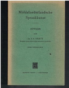Middelnederlandsche spraakkunst, syntaxis door F.A. Stoett