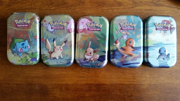 Kanto Friends Mini Collector's Tins Set of 5 Tins (Pokemon) LEEG - 1