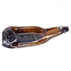 Grote bruine Grolsch beugel bierfles als serveerschaal voor hapjes en ander lekkers! Handgemaakt in