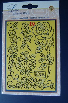 24. Embossing mal VAN METAAL rozen - 1