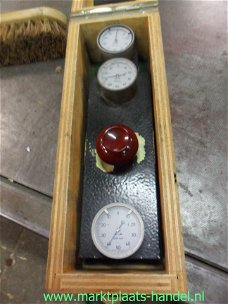 Micrometers fijn afstel meters in houder tot 0,01 mm (a30)20