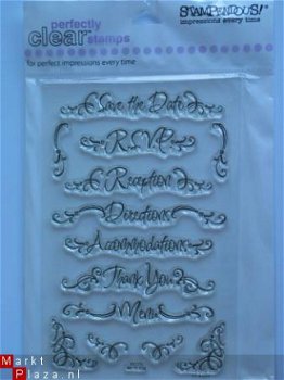 OP=OP: stampendous clear stempel wedding words L - 1