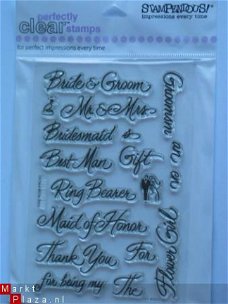 OP=OP: stampendous clear stempel wedding party L