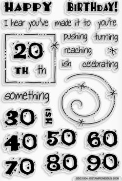 OP=OP: stampendous clear stempel happy birthday 2 L