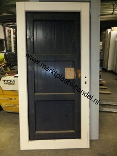Hardhouten deur, buitendeur, tuindeur 98 x 211,5 cm (a35)21