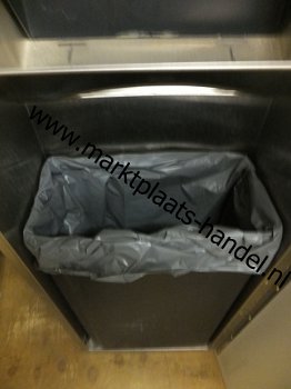Papieren handdoek dispenser met prullenbak, inbouw (a35)36 - 6