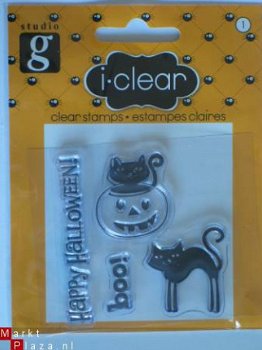 OP=OP studio G clear stempel halloween cat - 1