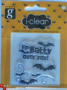 OP=OP studio G clear stempel halloween batty - 1