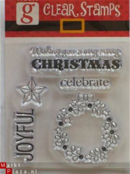 OP=OP studio G clear stempel christmas joyful - 1