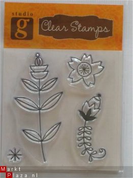 OP=OP studio G clear stempel flowers 1 - 1