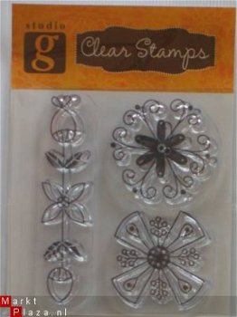 OP=OP studio G clear stempel flowers 2 - 1