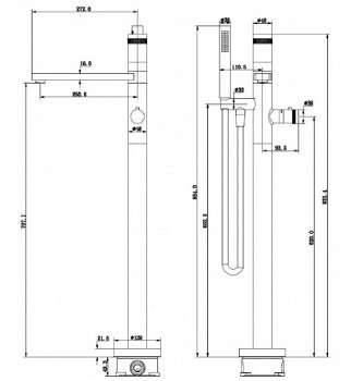 Sanifun bad thermostaatkraan Nero Zwart - 2