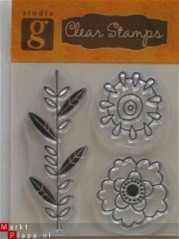 OP=OP studio G clear stempel flowers 6 - 1