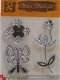 OP=OP studio G clear stempel flower, butterfly - 1 - Thumbnail