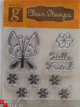 OP=OP studio G clear stempel hello friend - 1