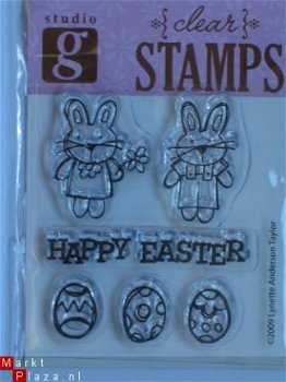 OP=OP studio G clear stempel happy easter - 1