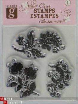 OP=OP studio G clear stempel flourishes - 1