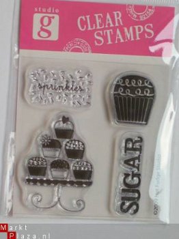 OP=OP studio G clear stempel cupcakes - 1